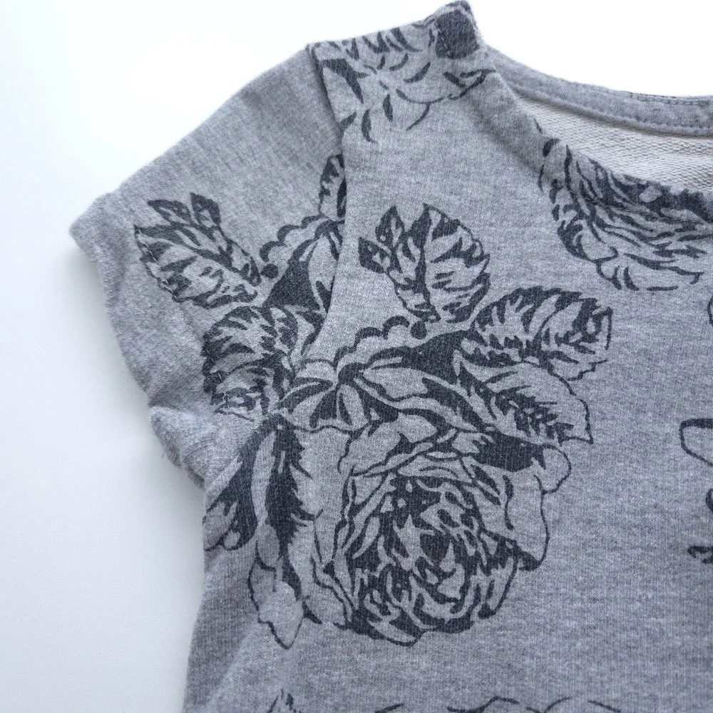Joe Fresh Floral Print Sweatshirt Dress size 7/8 - Picture 4 of 15